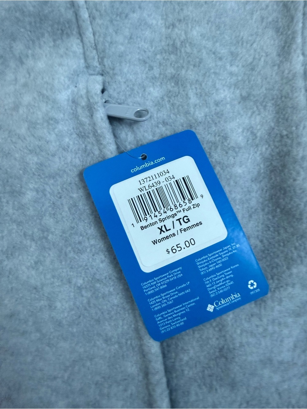 Columbia Benton Springs Women’s Full-Zip Fleece NWT - Picture 5 of 8